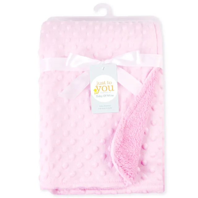 Coperta e fasce per neonati Coperta termica morbida in pile per neonati Set di biancheria da letto invernale solida Trapunta in cotone Biancheria da letto per neonati Swaddle Wrap - immagine 5