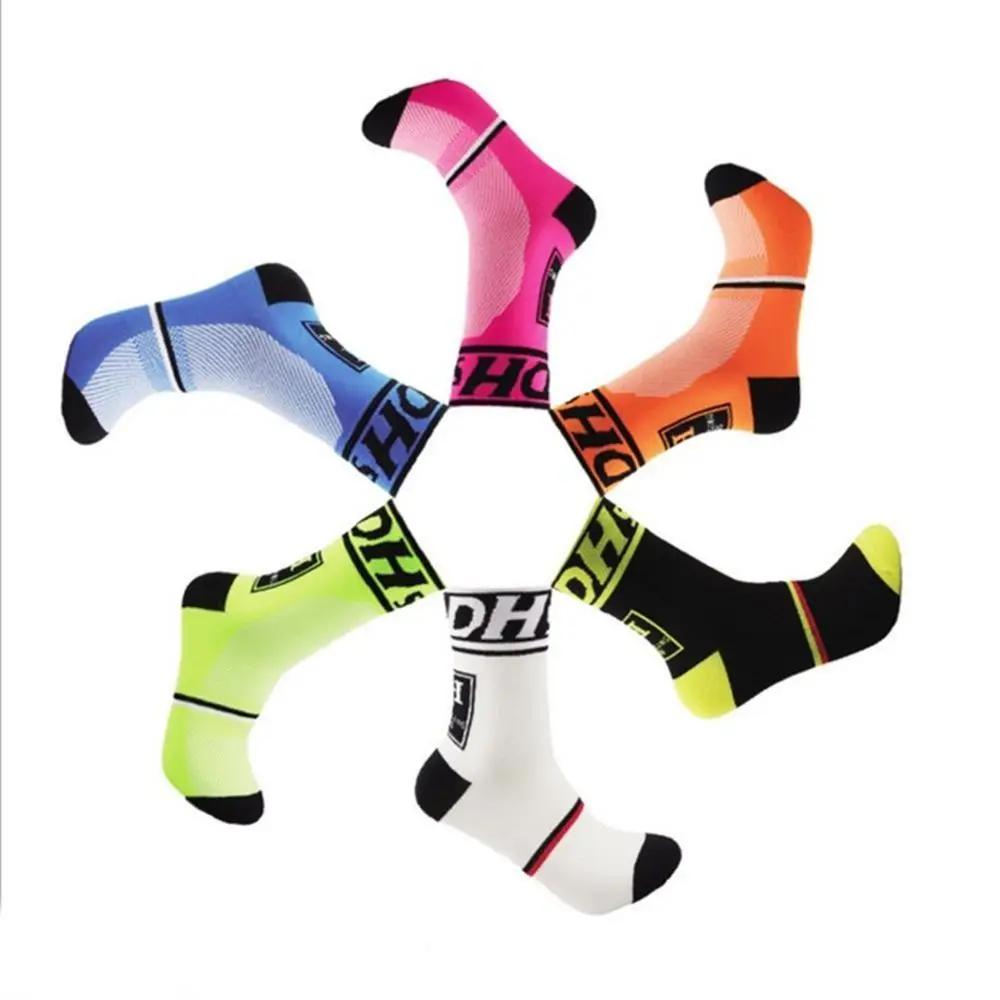 

1 Pair Sweat-absorbent Cycling Socks Deodorant Shaping Sports Socks Breathable Anti-friction Bicycle Sock Racing