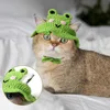 Cartoon Design Knit Cute Dog Hat Soft Cat Hat Rabbit Hat Halloween Christmas Party Costume Head Wear Puppy Kitten Accessories 5