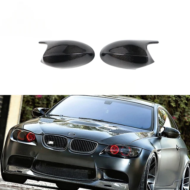 

M Look Type Replacement Wing Door Mirror Cover Caps Carbon Fiber Rearview Side Car Mirror Covers For BMW E8X E90 E92 E93