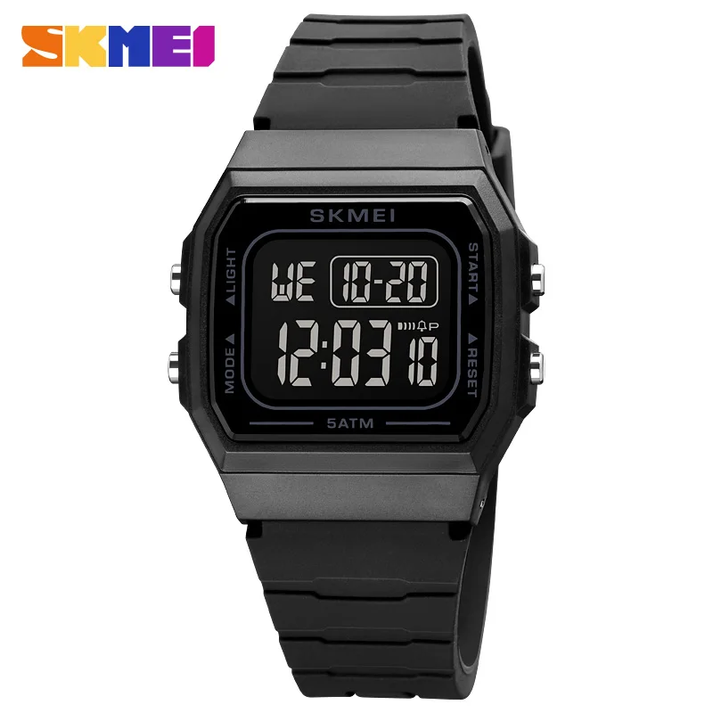SKMEI 1683 Waterproof Mens Digital Watches Sports LED Display Stopwatch Electronic Wristwatches for Men Women relogio masculino 2