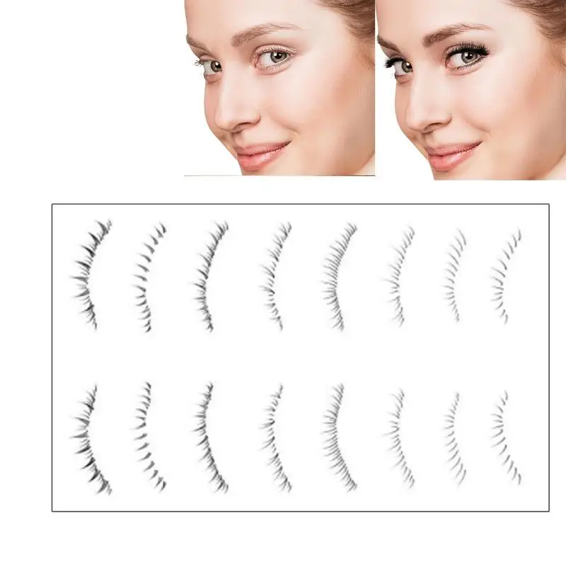 

Натуральные Мультяшные комиксные Стикеры для нижних ресниц, тату-наклейки, Имитация естественного потостойкого водостойкого одноразового удобного