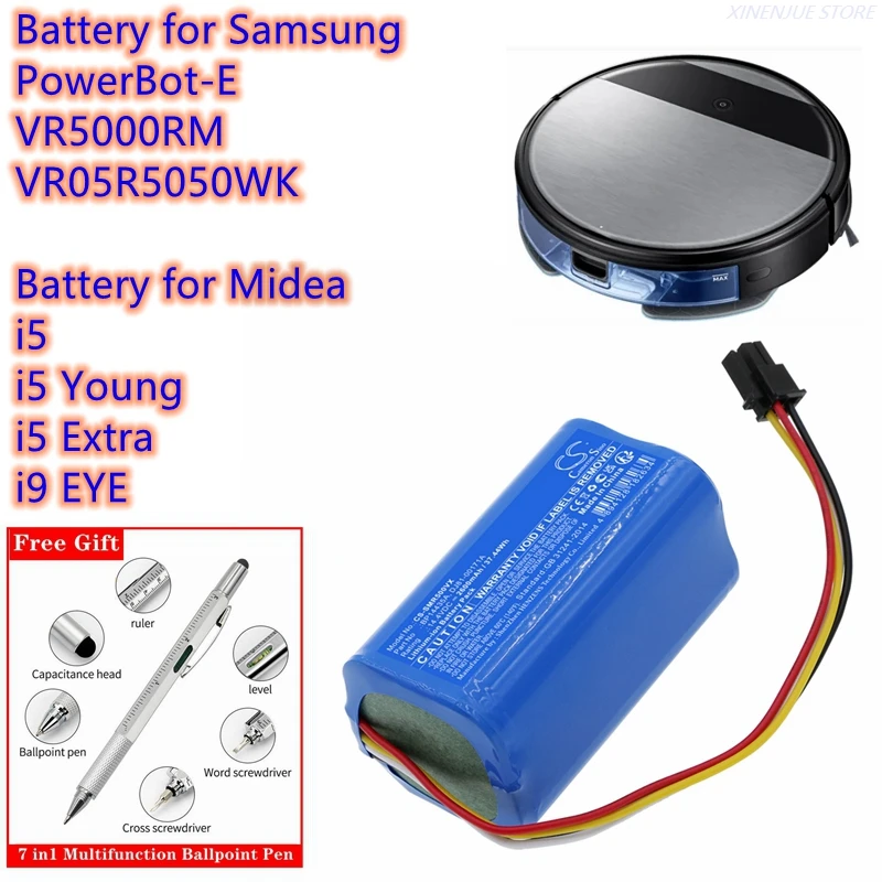 Robot Vacuum Cleaner 21.6v/4000mah Battery Eac64578401,63419402