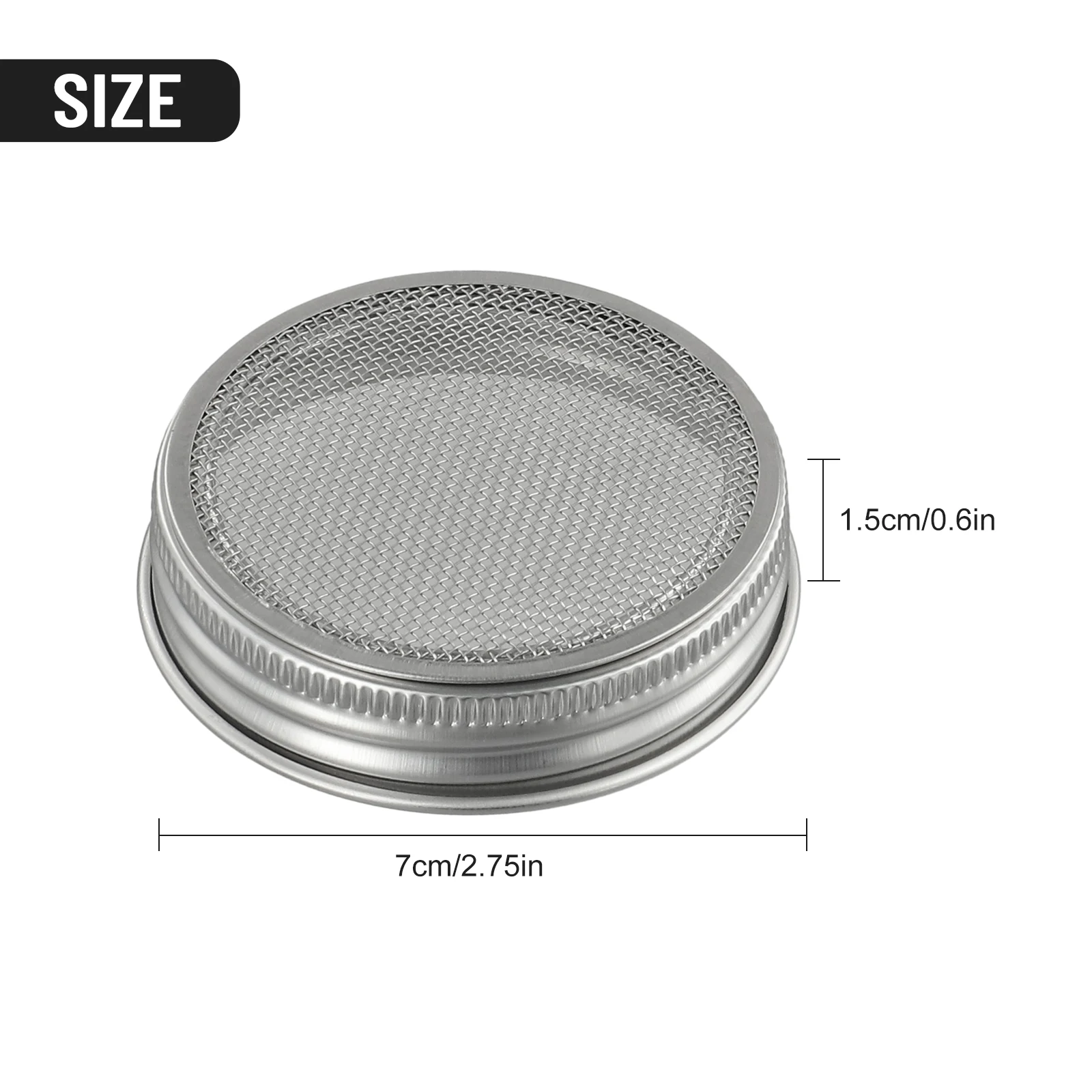 4pcs 70mm Stainless Steel Strainer Sprouting Cover Lid Utensils For Kitchen For Jar Sprout Kitchen Gadgets Item
