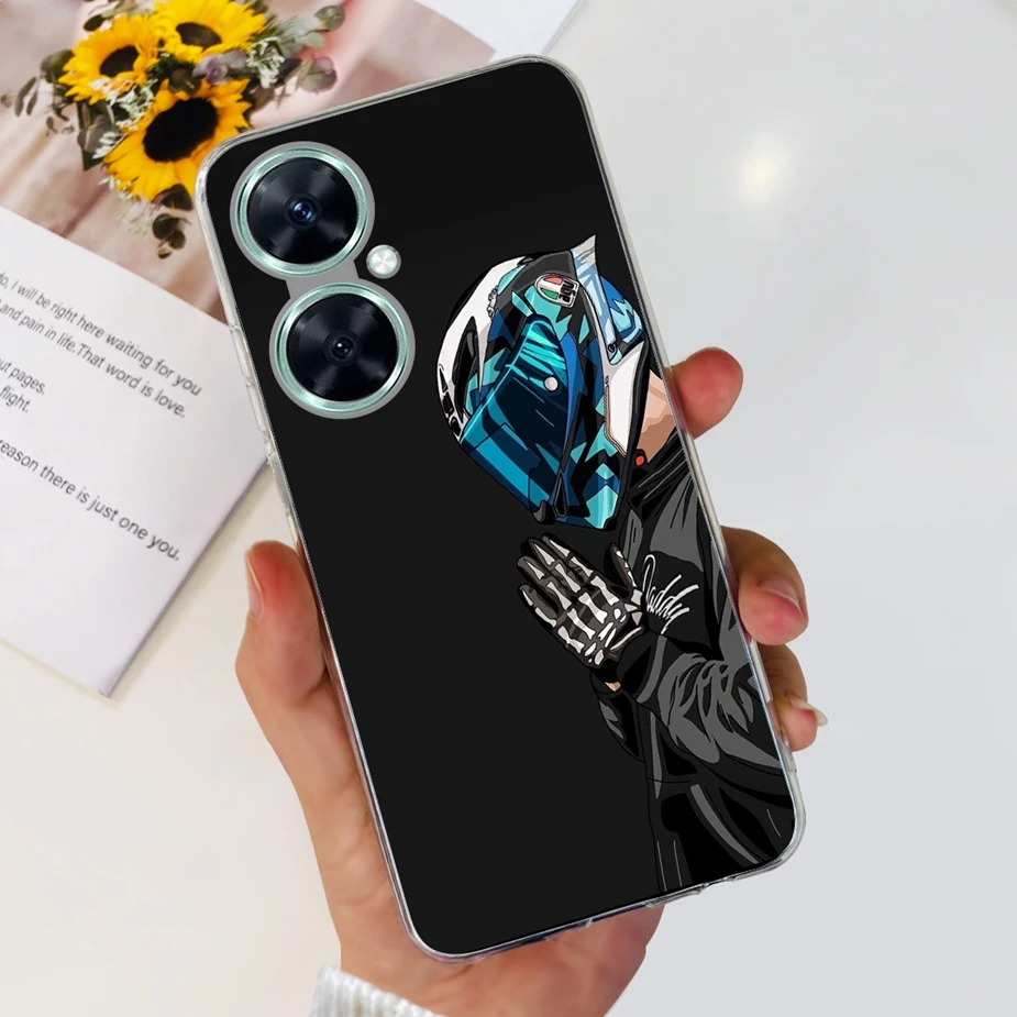 Vibrant Painted Clear Soft TPU Silicone Case - Compatible with Huawei Nova 11 Series