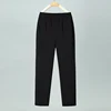 High Waist Floral Pants Summer Thin Nine Points Loose Straight Leg Large Size Ice Silk Casual Trousers for Mom And andma
