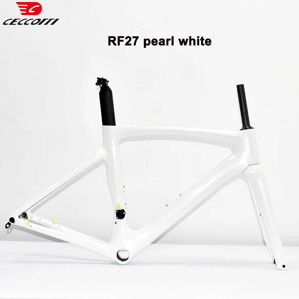 DIY Color Disc Brake Carbon Bicycle Frameset And Full Hidden Cable Ruting Road Bike Frame