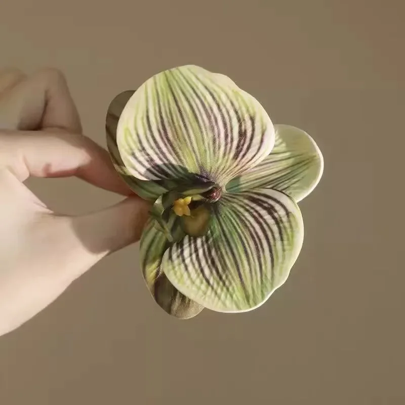 Fermaglio per capelli a forma di fiore phalaenopsis trendy_voghion.com