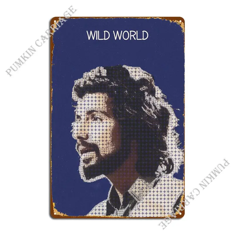 

Wild World Metal Plaque Poster Printing Pub Kitchen Retro Tin Sign Poster