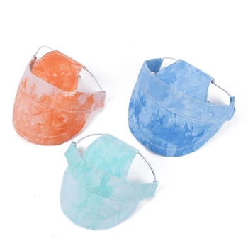 애완 동물 강아지 야구 모자 스포츠 모자 야외 태양 모자 UV 보호 여름에 작은 중형 대형견 강아지를위한 태양 모자