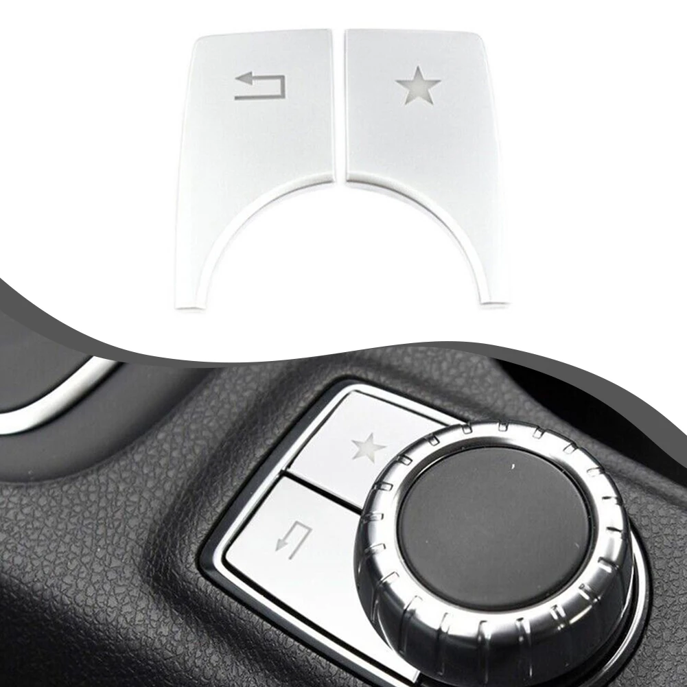 

Car Center Console Multimedia Button Trim Stable Performance Easy Installation Perfect Fitment ABS Plastic Material