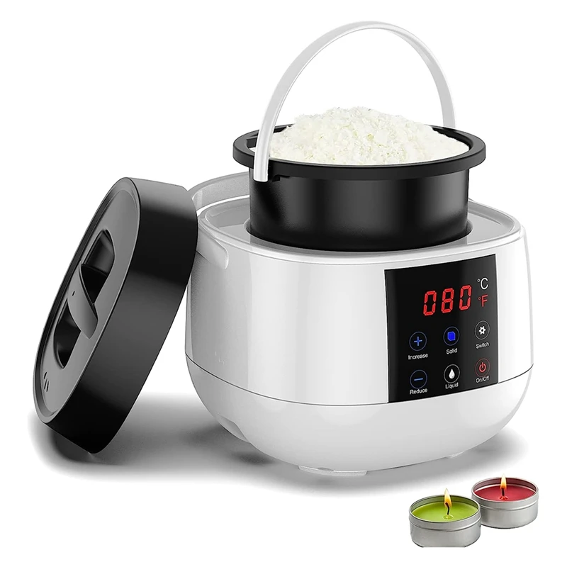 

Candle Making Wax Melting Pot Wax Melter For Candle Making White For Adults Beginner, Soy Wax UK Plug