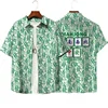 Hip Hop Mahjong Graphic Blouses Red Mah-jongg 3D Printe Shirts For Men Clothes Casual Short Sleeve Streetwear Male Boy Lapel Top 4