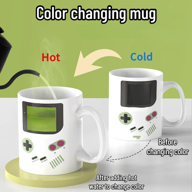 Máquina de juego creativa de 1 piezas, taza mágica que cambia de Color de  la temperatura, tazas camaleonadas sensibles al calor, taza de café, té,  leche, regalos - AliExpress
