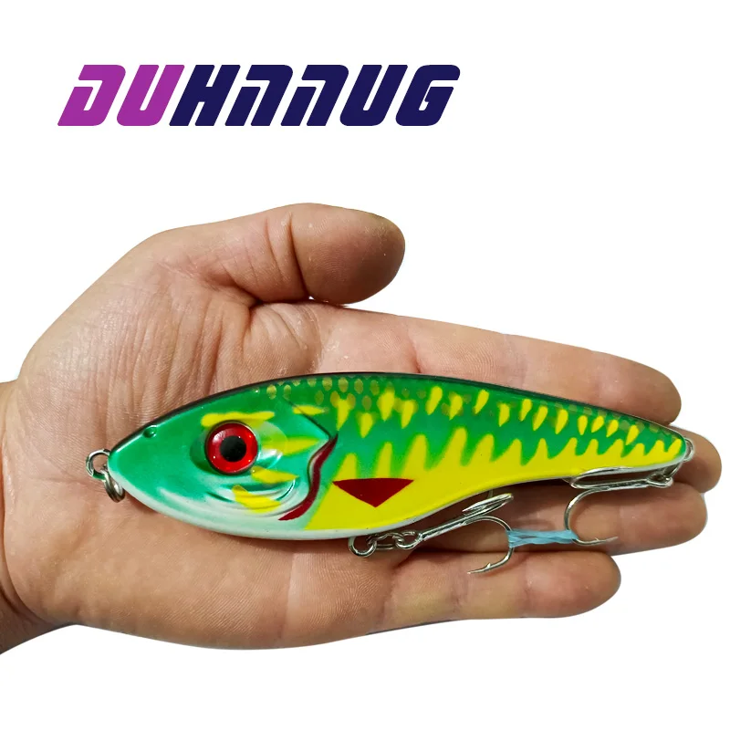 1 PCS Big VIB Fishing Lure Hard 145mm  55g 10 Colors  Slow Sinking VIB Fishing lures Pike Muskies Wobblers For Topmouth Culter