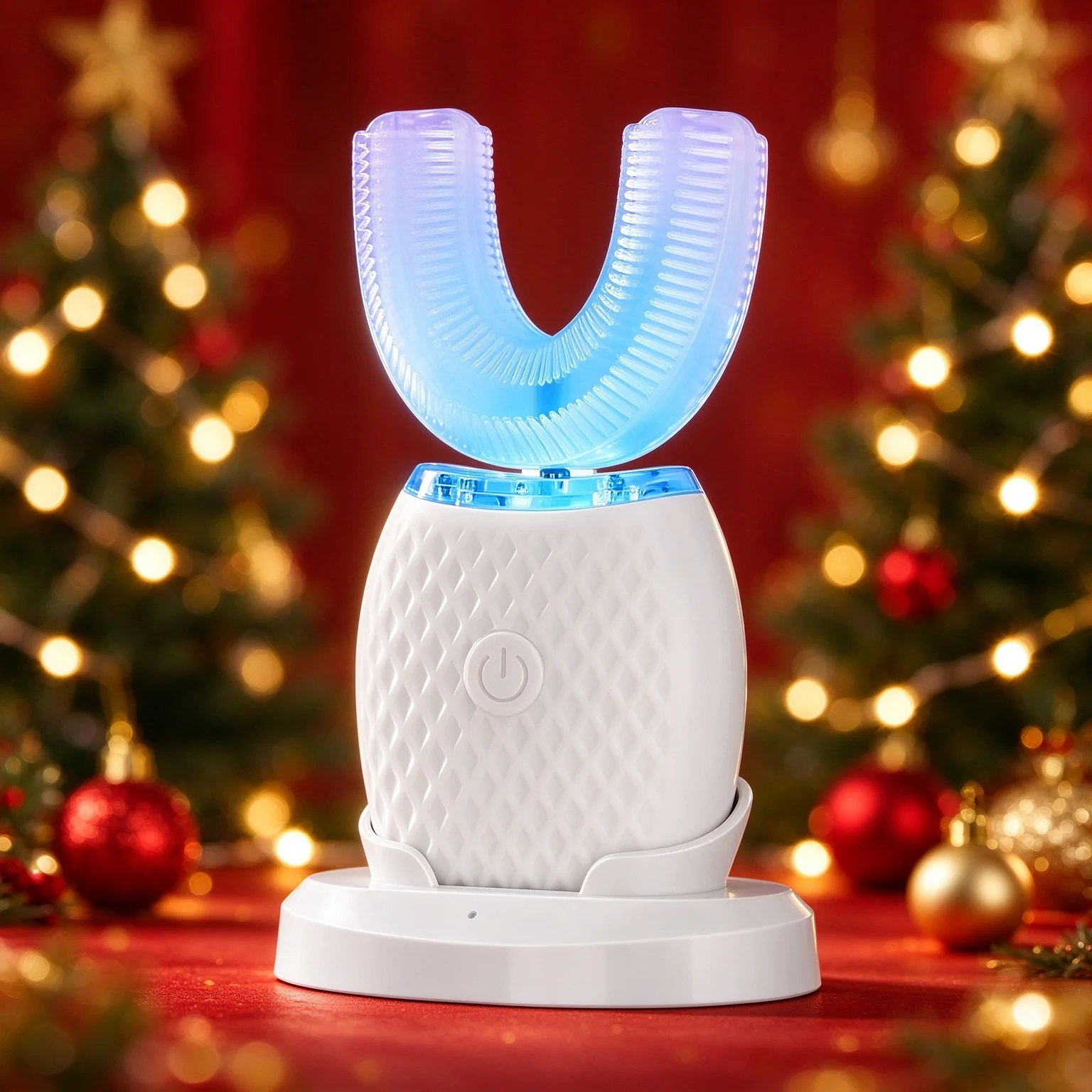 U Shaped Electric Toothbrush Sonic Oral Cleaner Soft Bristles Whitening Portable USB Rechargeable For Kids Adults Family Gift