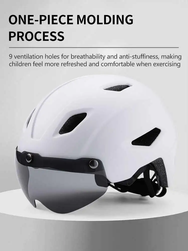 Description Picture 6 of itemEastinear's New Children's Bicycle Helmet Children's Sports Safety Riding Removable Magnetic Lens Helmet Protective Gear