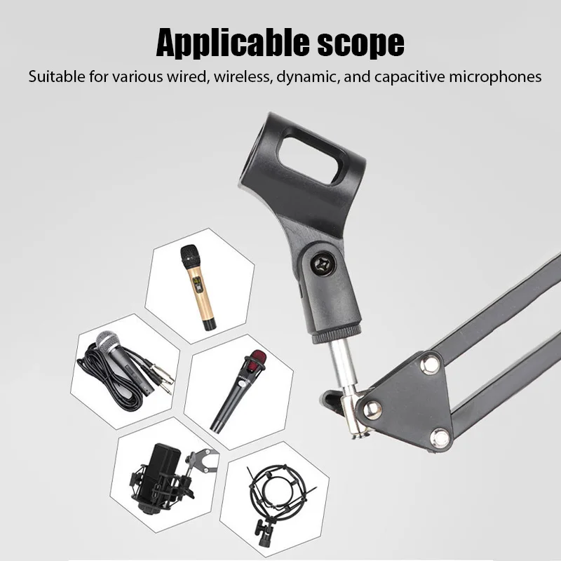 Microphone Desk Arm Stand NB-35 Desktop Arm Holder Mic Stand For Bm800 Microphone Stand With A Spider Cantilever Bracket Universal