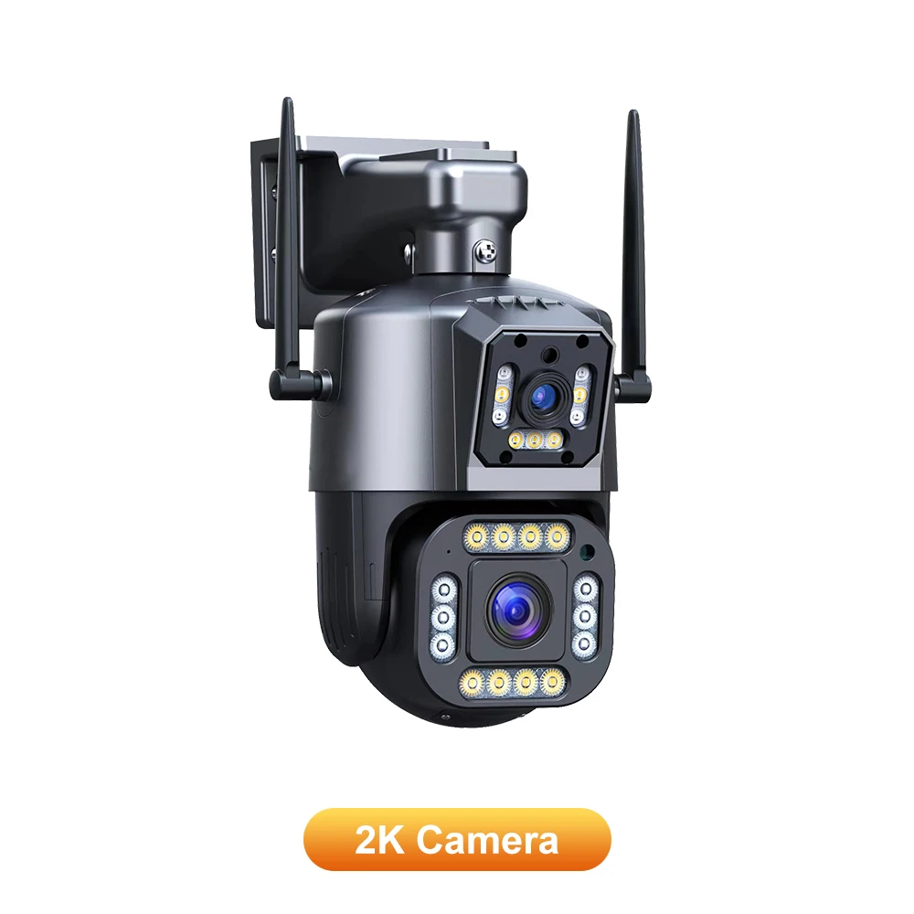 Sansco 4k 8mp כפול עדשה ptz wifi מצלמה מסך כפול 4mp hd אלחוטי חיצוני מצלמת IP ai מעקב אנושי ipc360 הבית