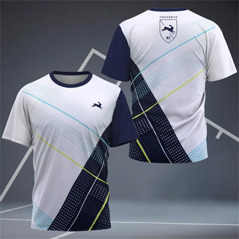

Men's Golf Sports T-shirt Badminton Training Short Sleeve T Shirt Big Size Loose Gym Fitness Outdoor Running Quick Dry Clothing