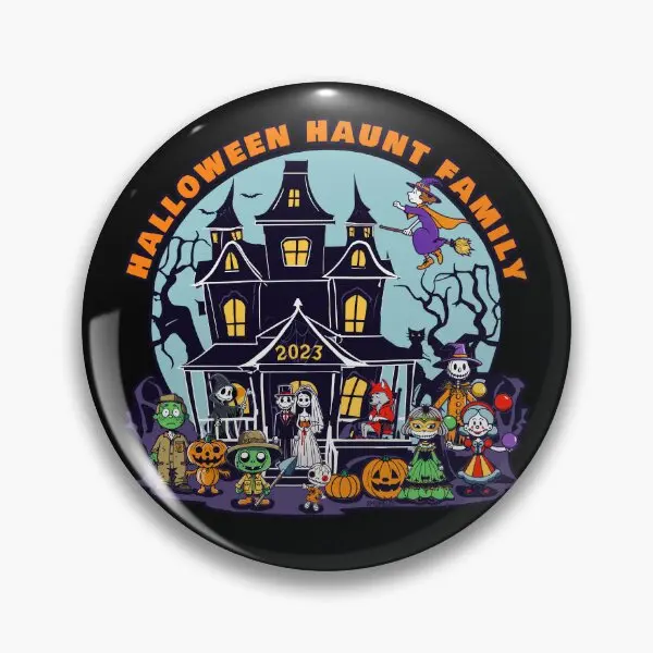

This Halloween Haunt Family 2023 Design Soft Button Pin Lover Cute Metal Women Decor Creative Funny Gift Cartoon Hat Lapel Pin