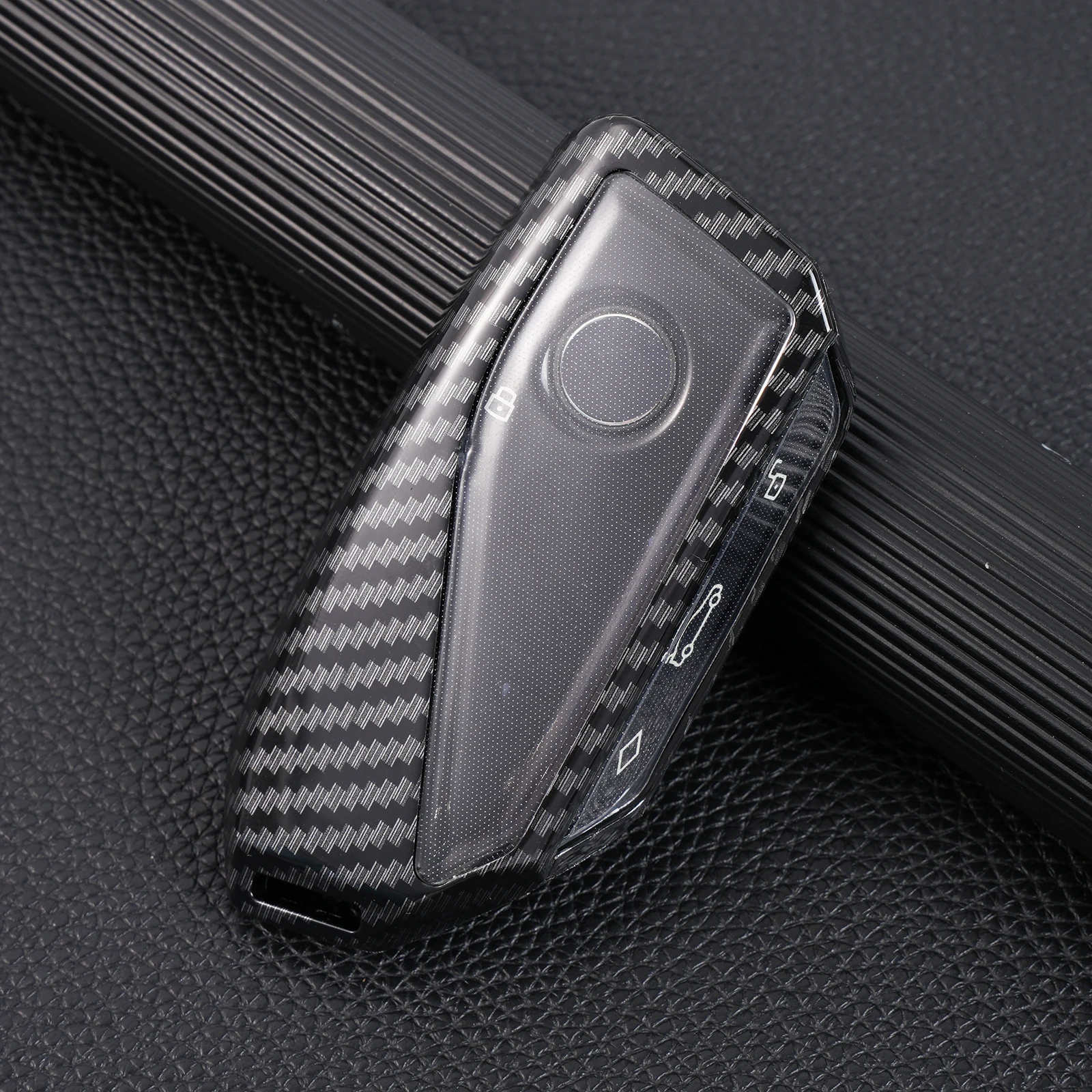 BMW Schlüsselanhänger Abdeckung - Carbon Look Für IX I5 I7 XM Modelle