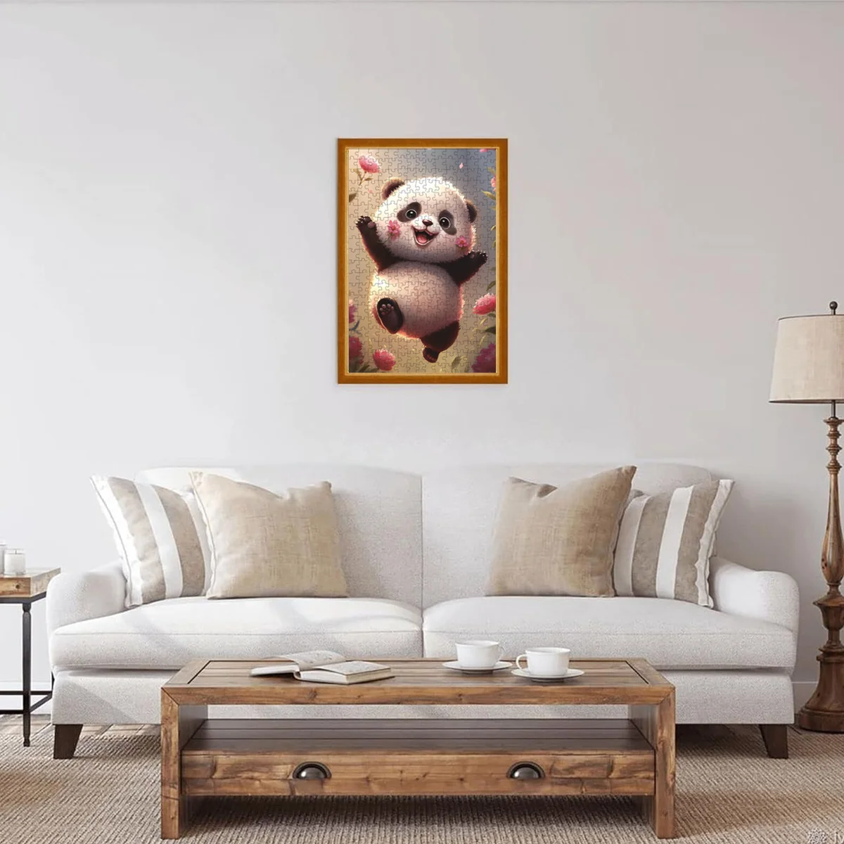 Jigsaw Puzzles for Adults/Kids 300 Pieces Families Games Toy for Home Art Decor Cute Little Panda