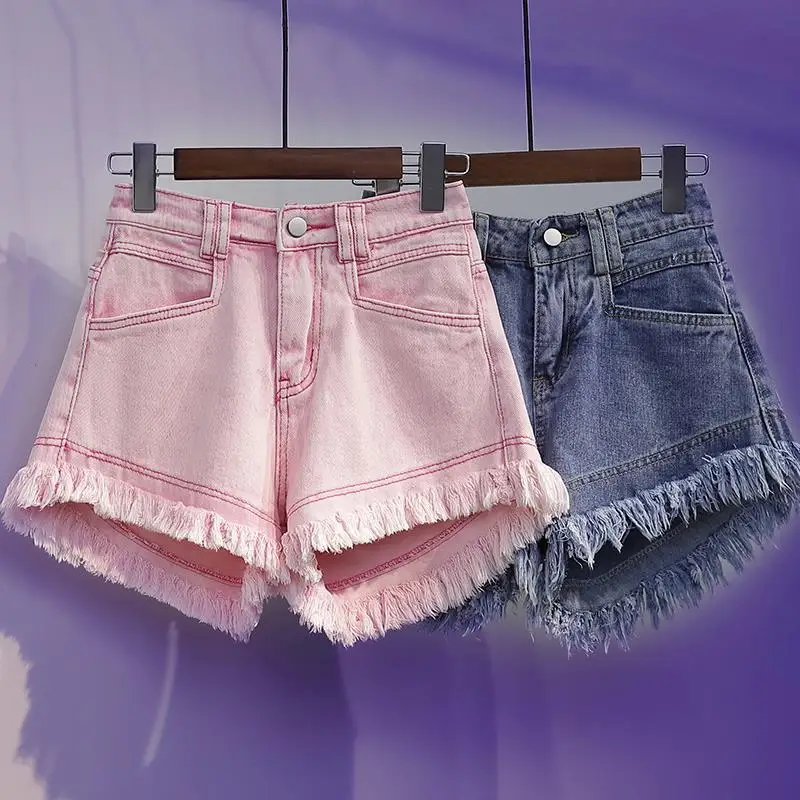 Big Fat Sister, High Waist Denim Shorts 