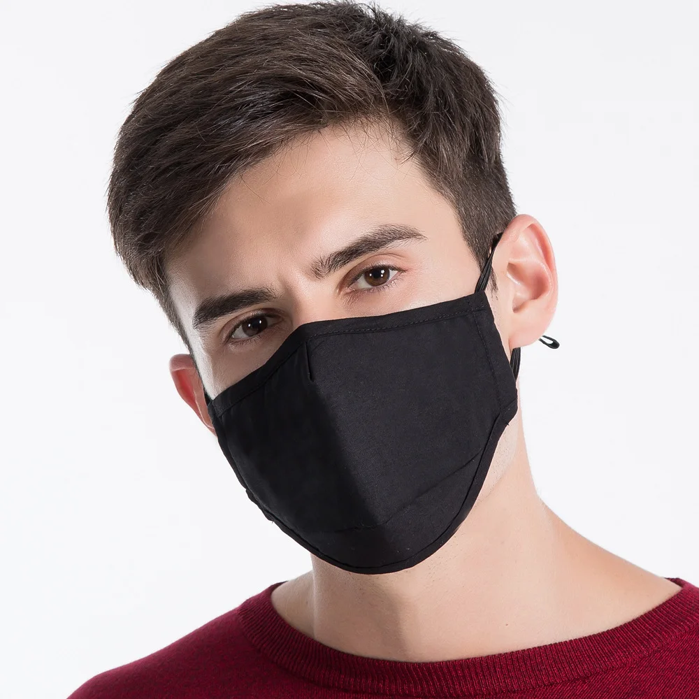 

1pc Adults Fashion Korean-style Protection PM2.5 Activated Carbon Gauze Mask Anti-fog Haze Dustproof Cotton Breathable Mask