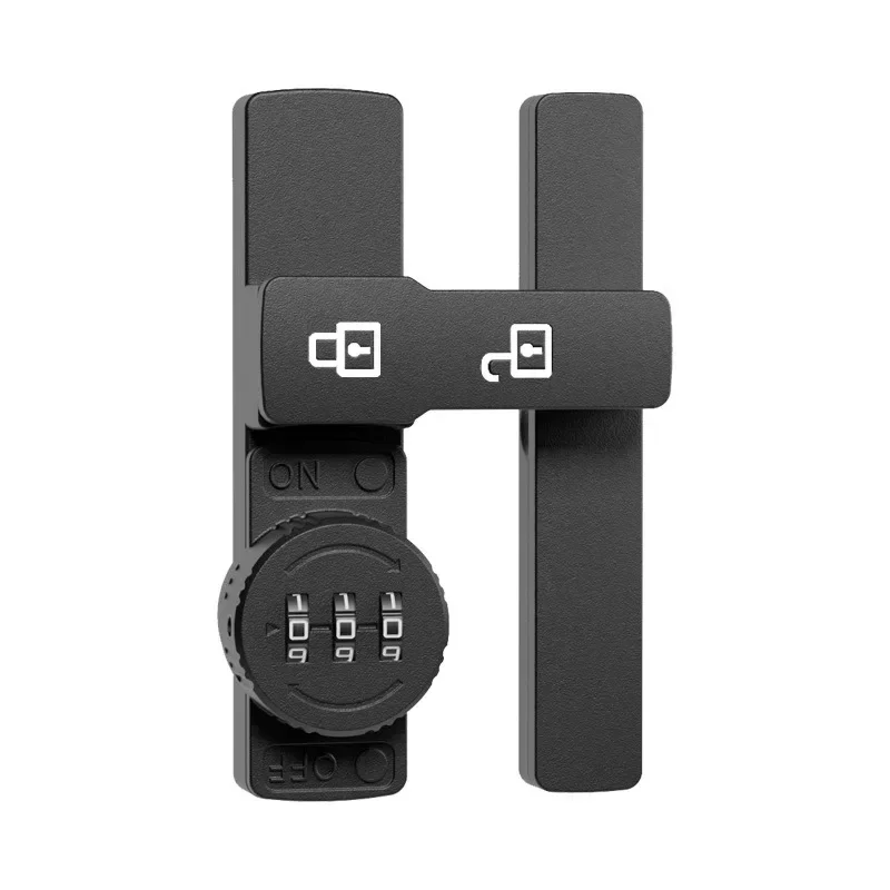 Security Barn Door Lock 3-Digit Conbination Lock Home Door for Bathroom Wine Cabinet with Password Code Durable Zinc Alloy