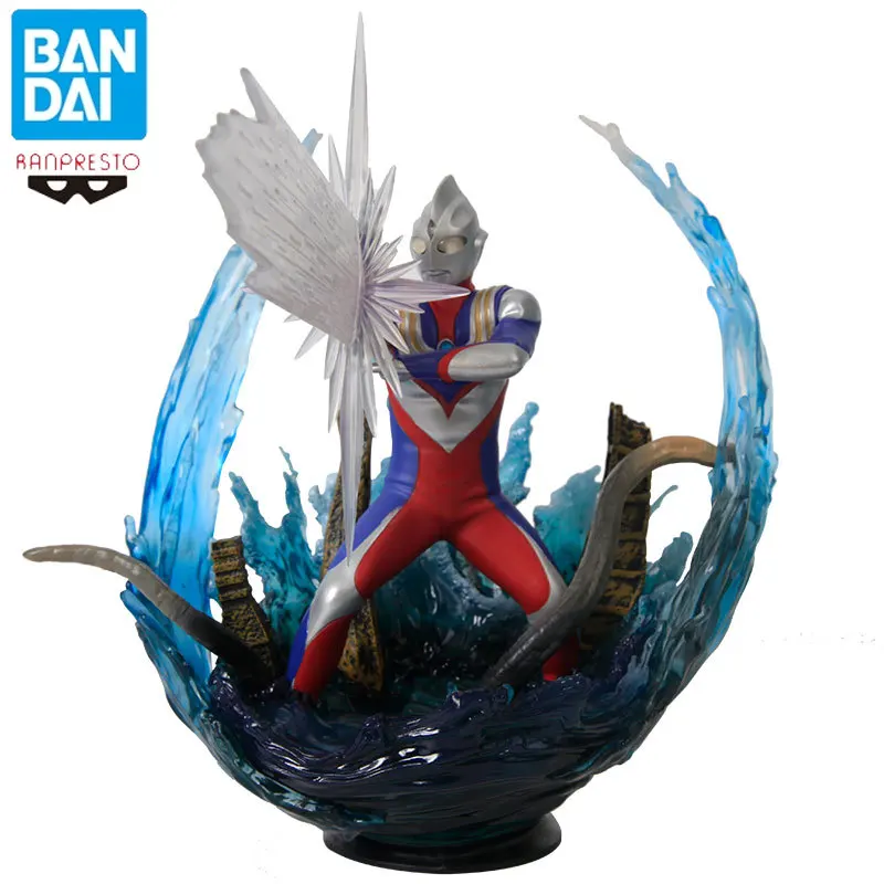 

Bandai Anime Banpresto Ultraman Ultraman Tiga Exquisite Craftsmanship Toys Action Figure Anime Figure Model HolidayGift 1:144