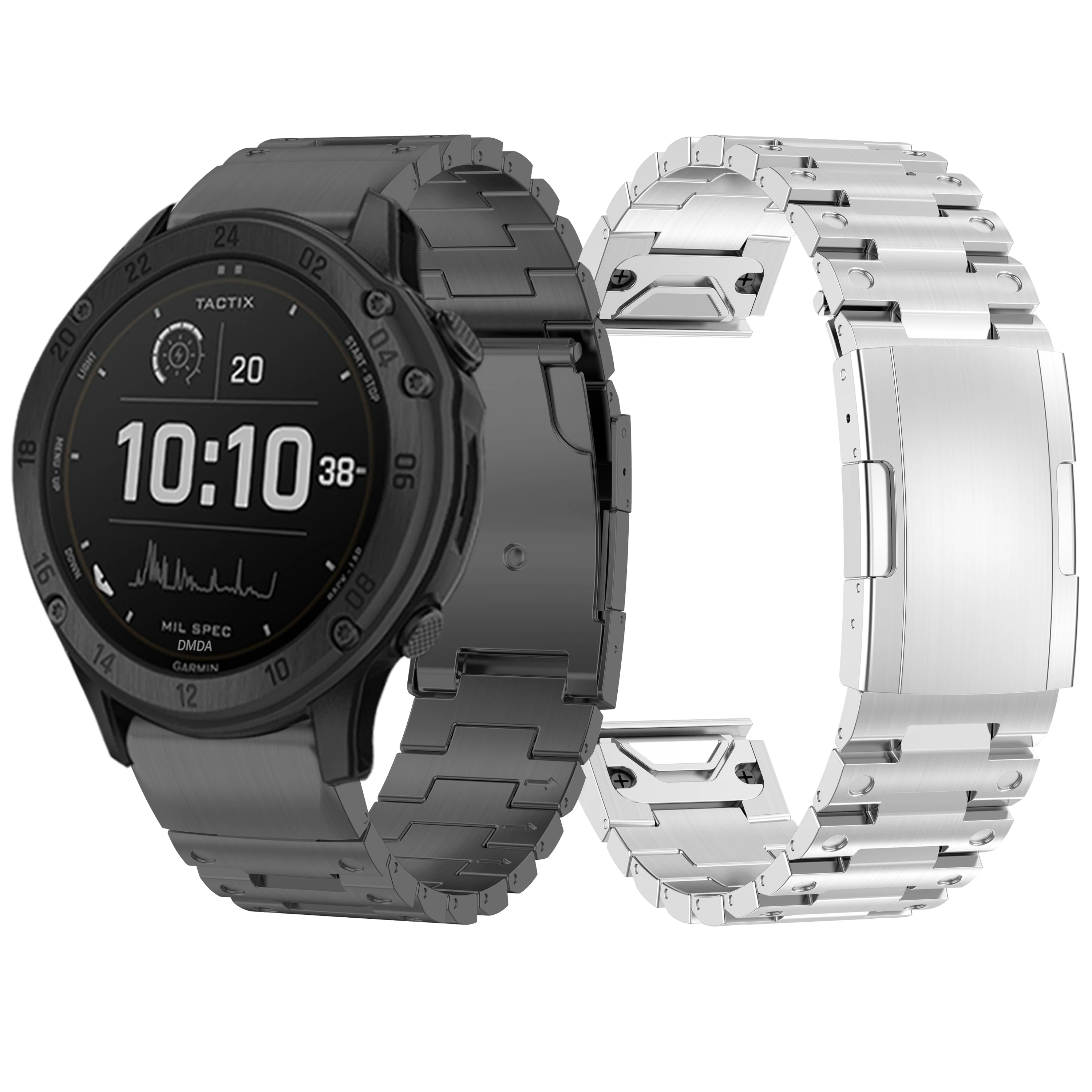 Quick Fit Strap For Garmin Tactix 7 Pro Delta/Bravo Stainless Steel Watch Band For Forerunner 935 945 745 Lte 22Mm 26Mm Bracelet