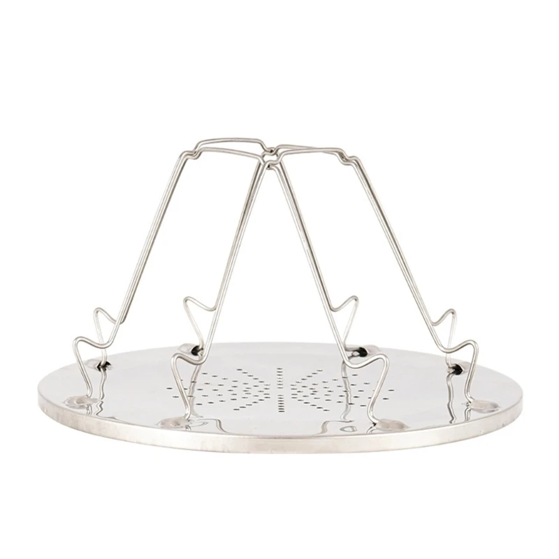 

Bread Porous Tray, Stainless Steel Camping Toaster Rack Holder, Foldable Cooking Toast Rack, Folding Camp Stove Toaster