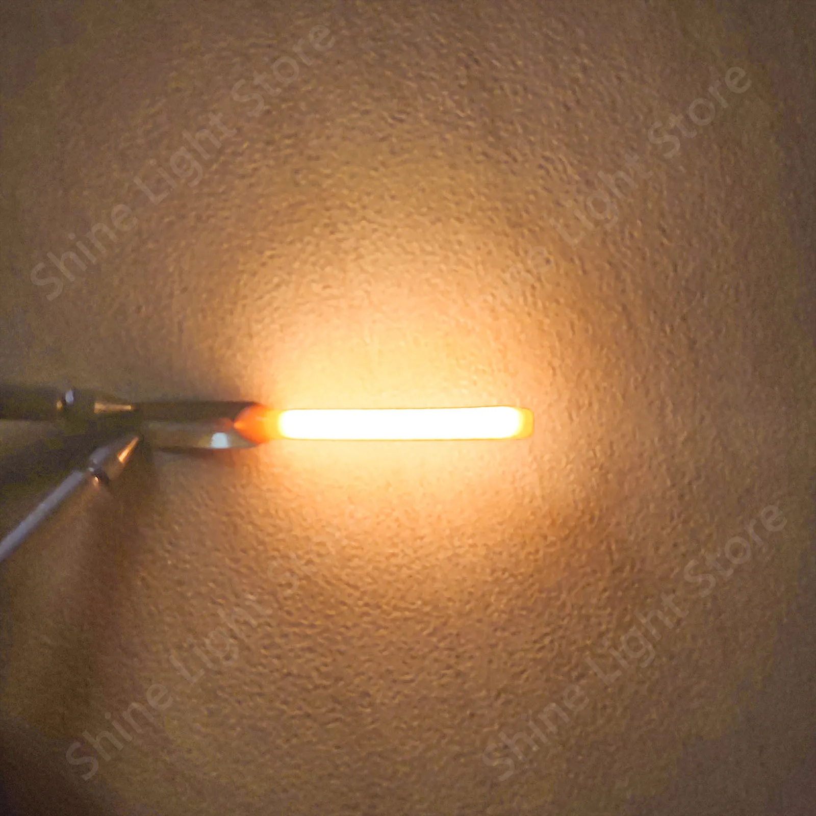 thumbnail image 1 of Filamento flexible COB LED de 3 V, 25 mm, 80 mm, 110 mm, 128 mm y 190 mm, piezas de lámpara de bombilla Edison, electrodos de diodo en la misma dirección, bricolaje, 1 of 5