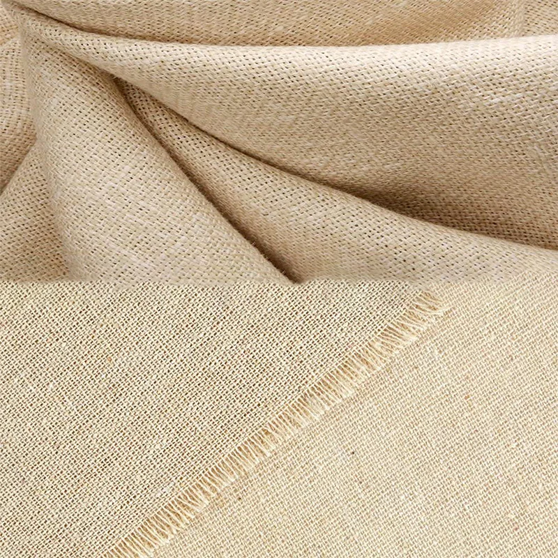 1.5-meter-wide solid-color natural linen fabric - clothing fabric for DIY handcrafting, home decoration, sofa curtain fabric - 6