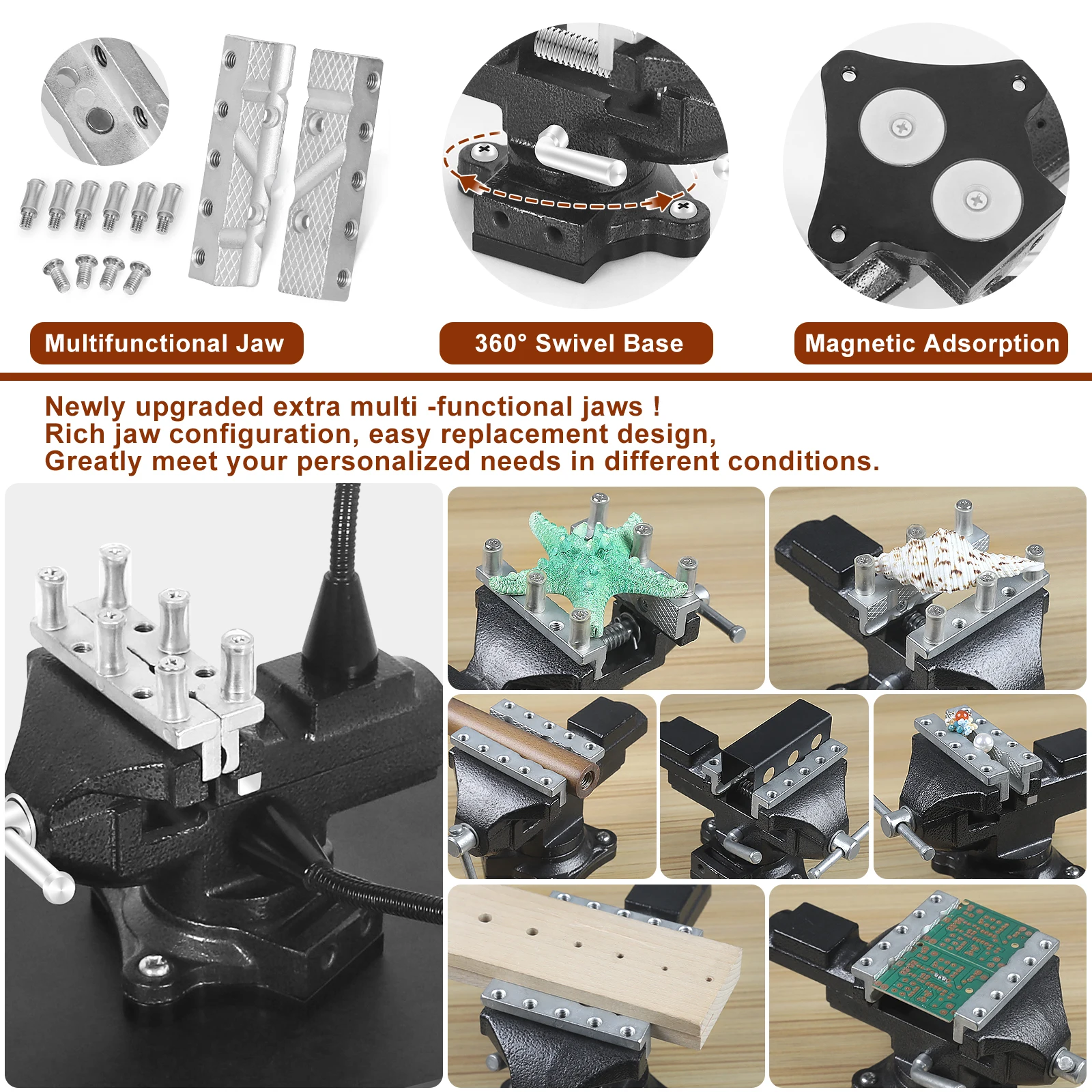 Soldering helping hands welding tool magnetic base helping hands soldering third hand PCB holder