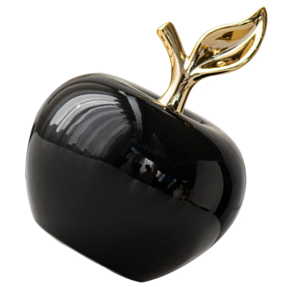 

Ceramic Apple Ornament Decorative Small Mini Bathroom Decorations Christmas Fruit Model Props Modeling Statue Ceramics