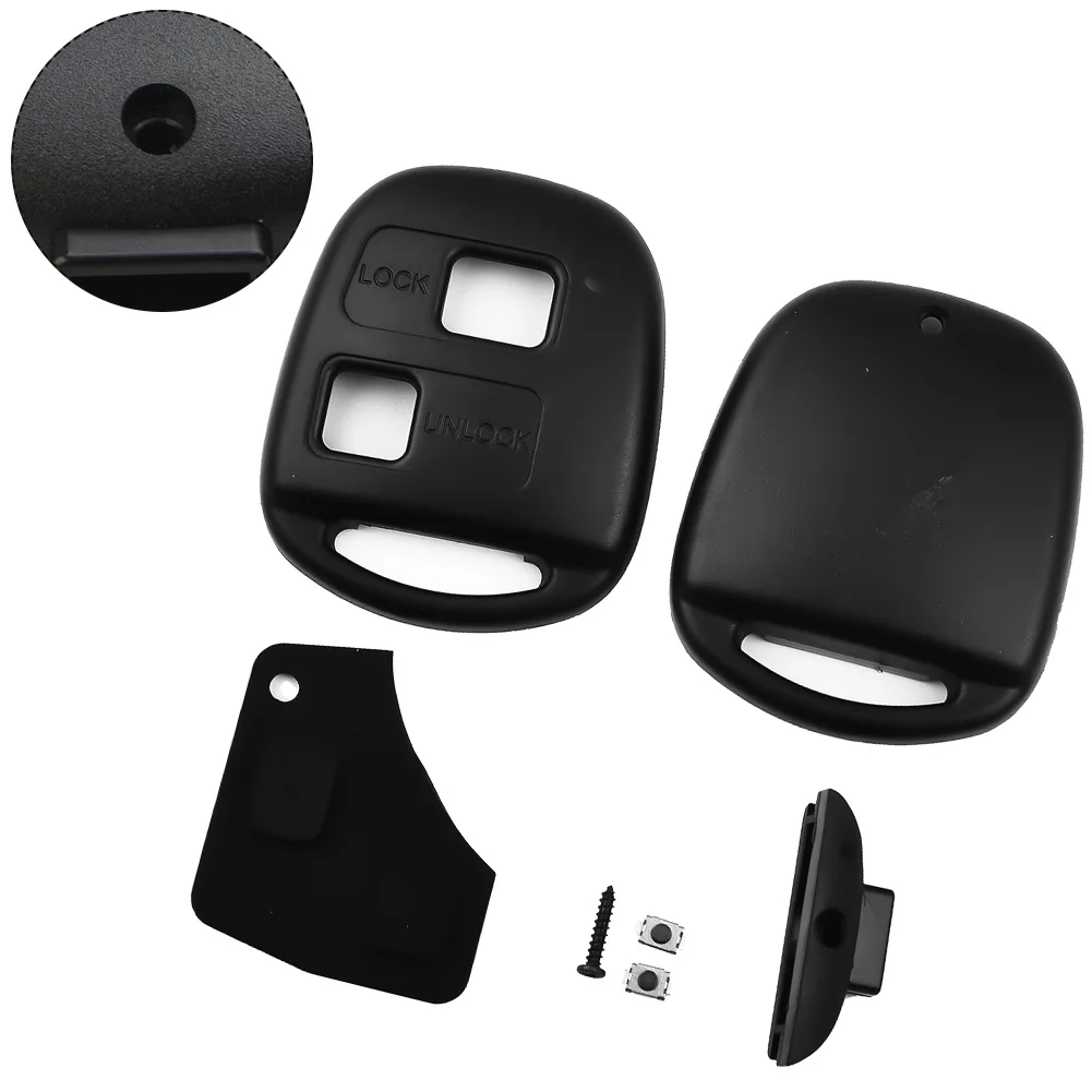 Car Remote Key Button Pad Shell Case Micro Switch For Toyota Corolla For Toyota RAV4 (12/2000-07/2006) For Passo (05/200 key case cover key case car key shell car key pad remote control case cover
