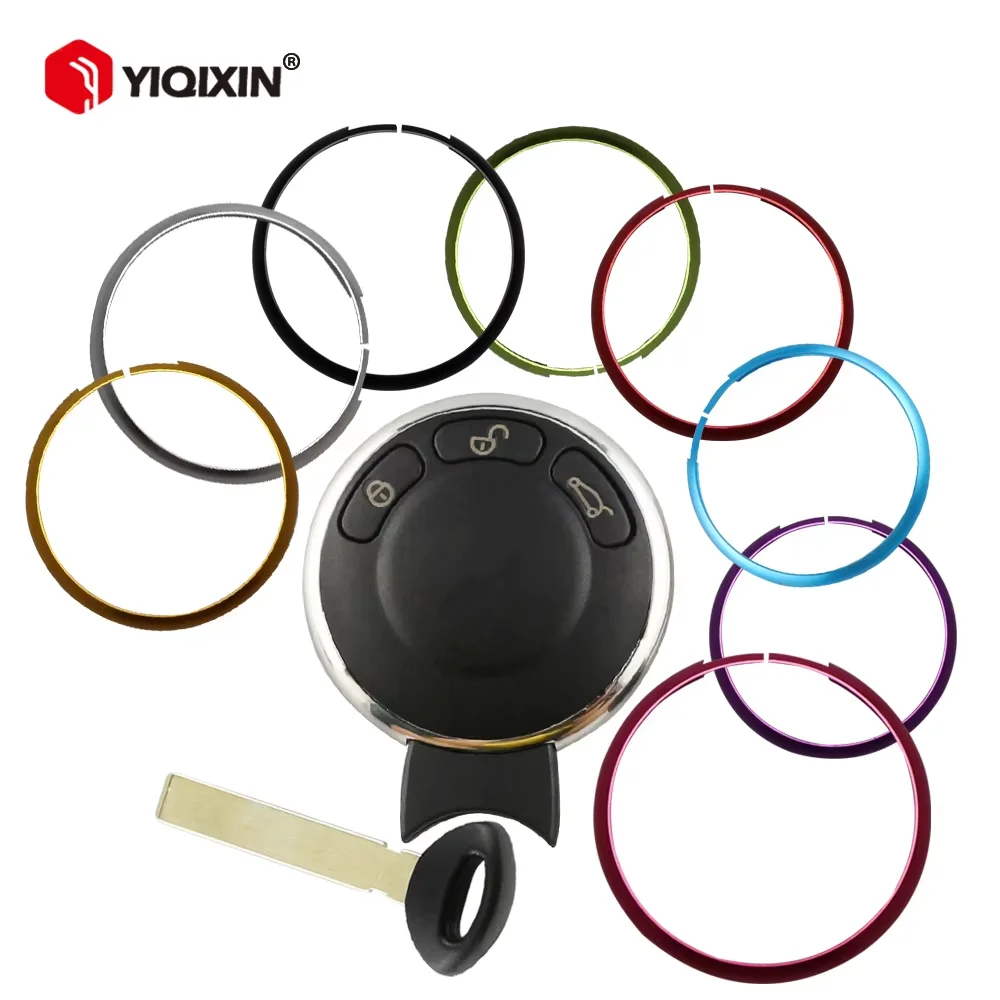 YIQIXIN – porte-clés décoratif en alliage d'aluminium pour voiture, coque de clé de voiture pour BMW Mini Cooper Clubman Countryman R56 R57 R58 R60