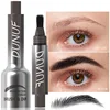 Square Brush Wild Eyebrow Painting Anti Smudging Eyebrow Tint Pencil 3D Dye Dip Eyebrow Enhancers Press Type Eyebrows Dye Pen 1