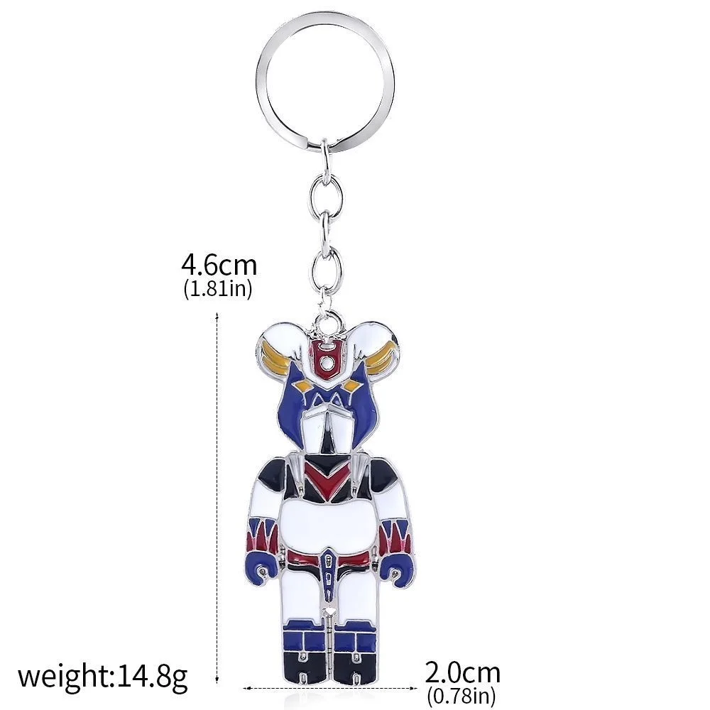 Anime Mazinger Z Keychain UFO Robot Grendizer Logo Key Chain Men's