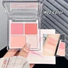 Highlighter Blusher Palette Korean Eye Makeup Face Contour Blush Pallete Rouge Matte Cheek Tint Lasting Brighten Women Cosmetics 4
