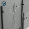 Acrylic Bathroom Shower Door Hook Over Glass Door Shower Towel Rack Punch-Free Bathroom Bathrobe Hanger Transparent Towel Hooks 2
