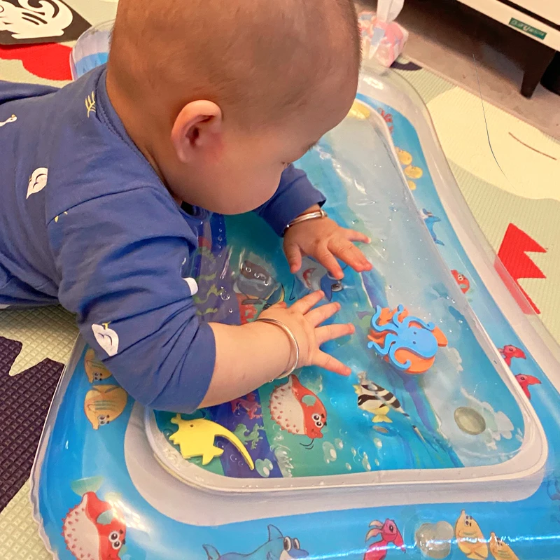

Summer Baby Water Mat Inflatable Toy Cushion Toddler Water Play Mat for Infant Early Education Developing Baby Toy Summer Toys