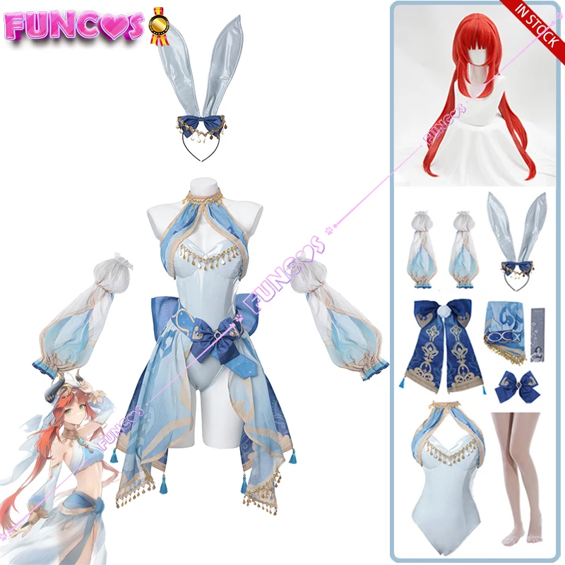 Genshin Impact Sumeru Nilou Fanart Swimsuit Two Piece Cosplay Costume