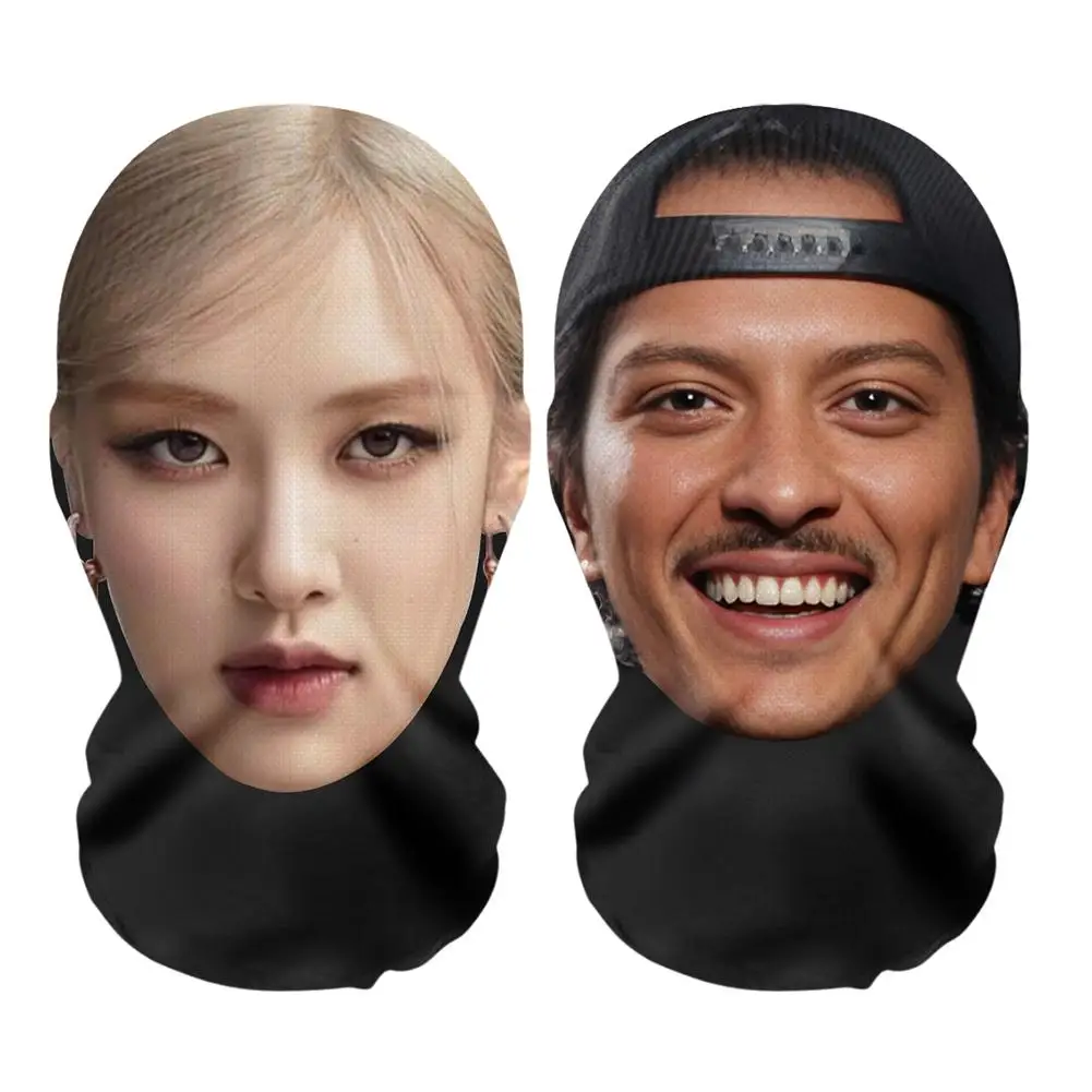3D Printed Seamless Face Mask Rose Mars Celebrity All Mask Funny Head Cover Riding Scarf Cosplay Headwear