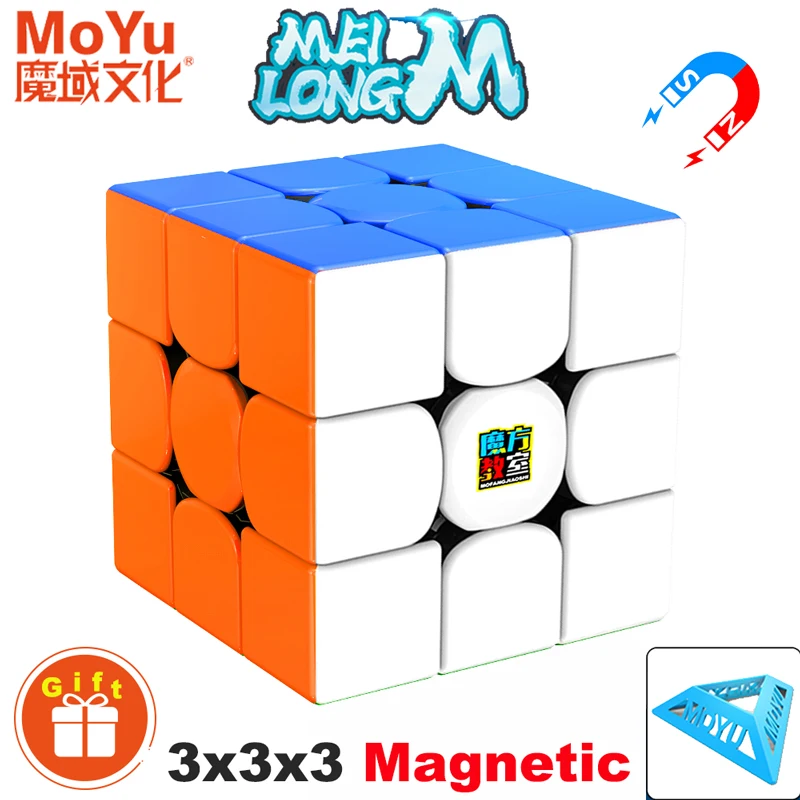 FunnyGoo MoYu cubo robot 3M MF8965 cubo aula MFJS Meilong 3x3 3 strati versione M Magic Puzzles cubo adesivo con cubo bianco robot