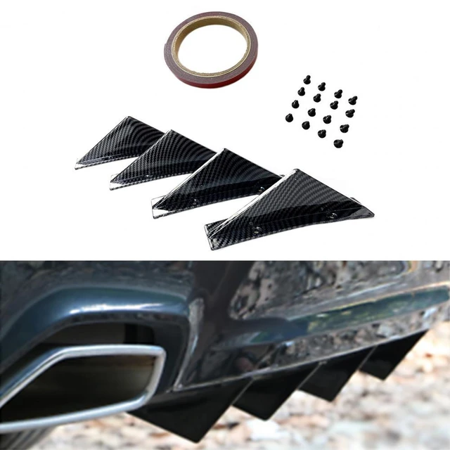 4Pcs Wear Resistant Bumper Diffuser Spoilers Fine Workmanship