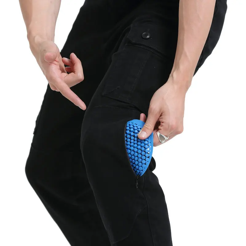 제조사 직송 남성용 오토바이 청바지 안티폴 라이딩 팬츠 멀티포켓 작업복 CE 보호 장비 포함