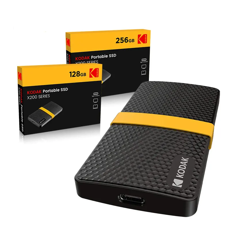 KODAK-X200 ̴ ޴ ָ Ʈ ̺, Ÿ-C USB3.1 2 , 1 ׶Ʈ 512GB 256GB, Ʈ, ƺ, pc  SSD
